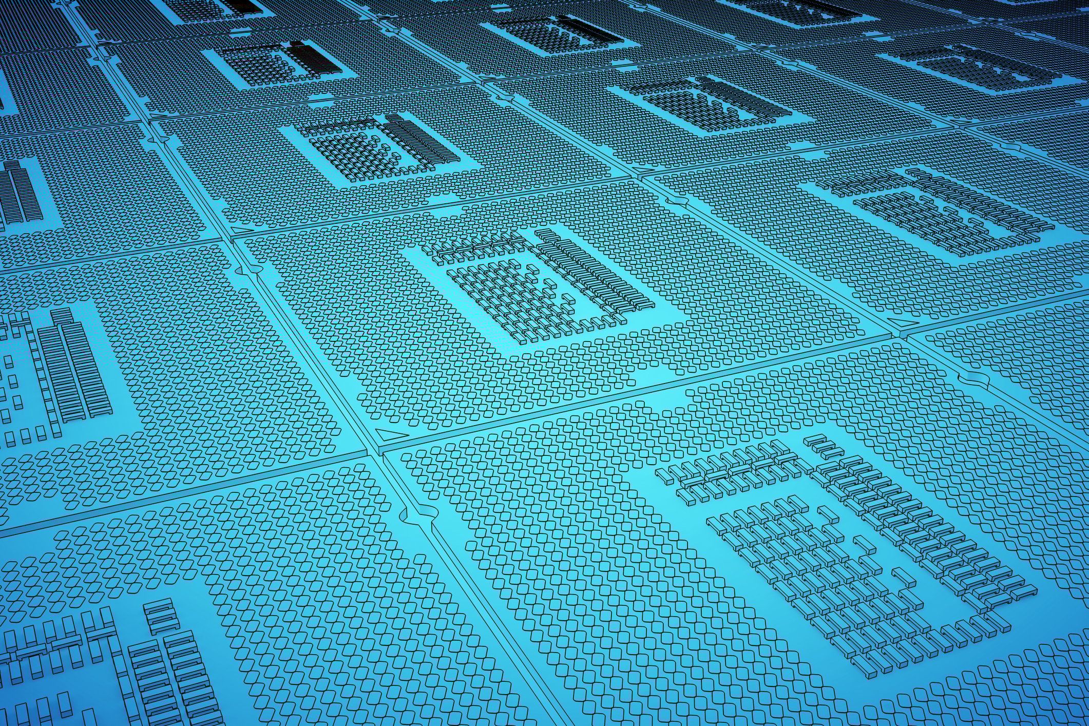 An illustration of semiconductors.