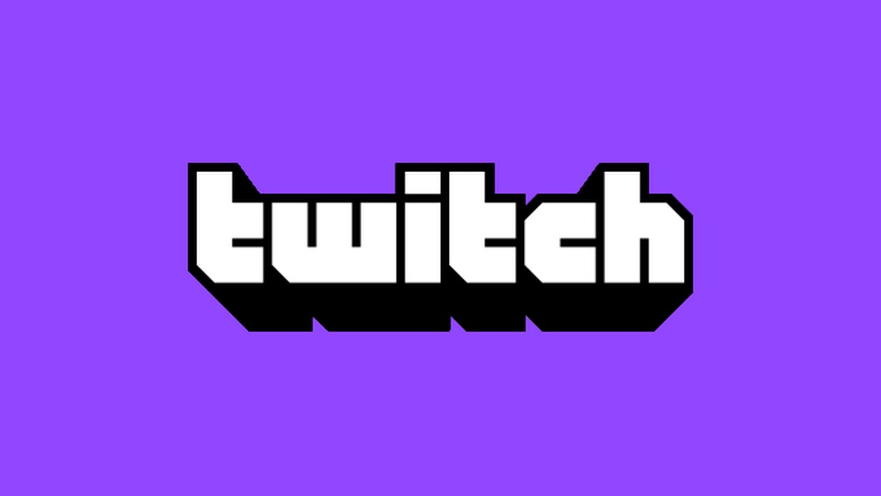 The twitch logo on a purple background