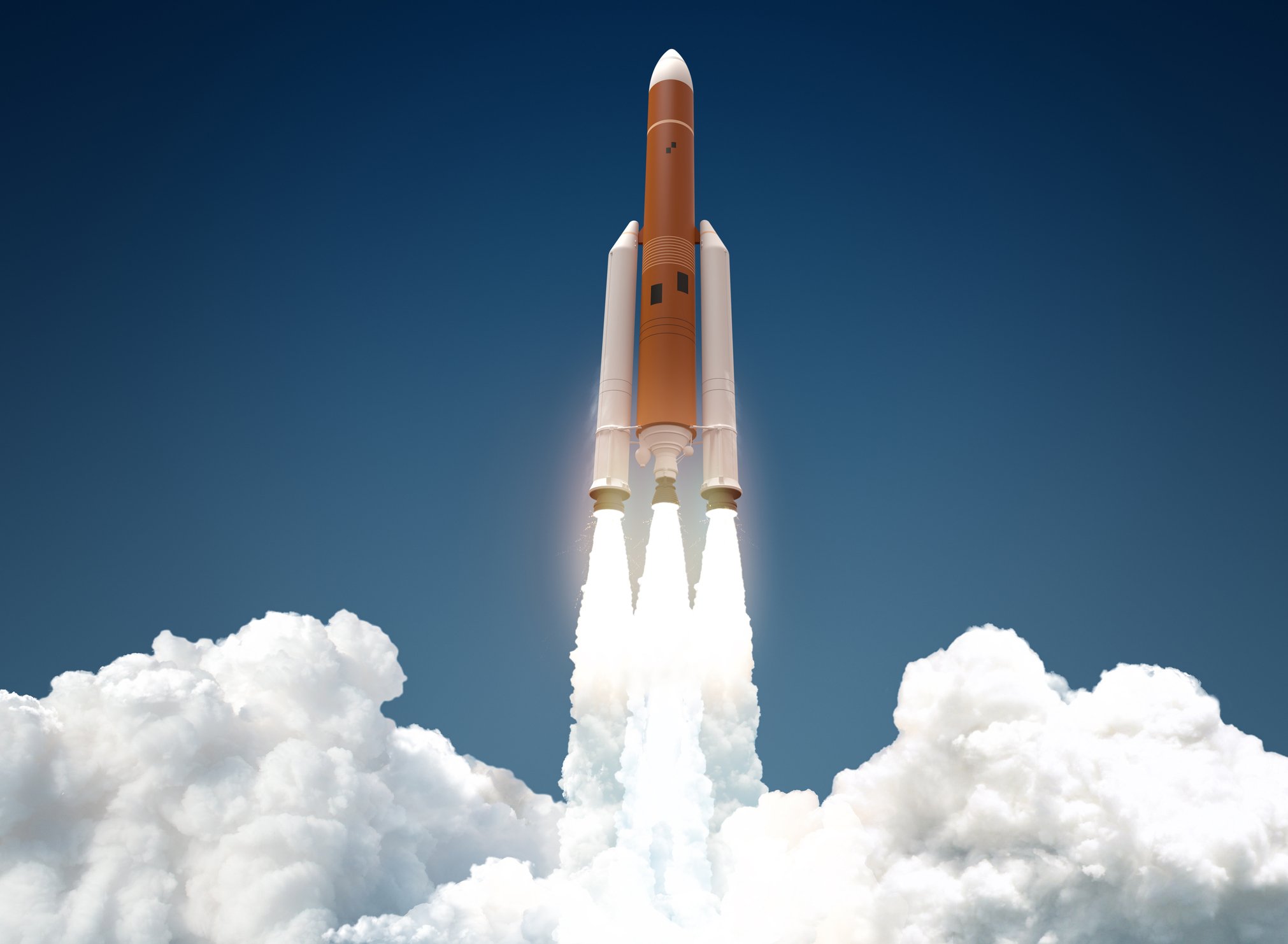 ROcket blasting off