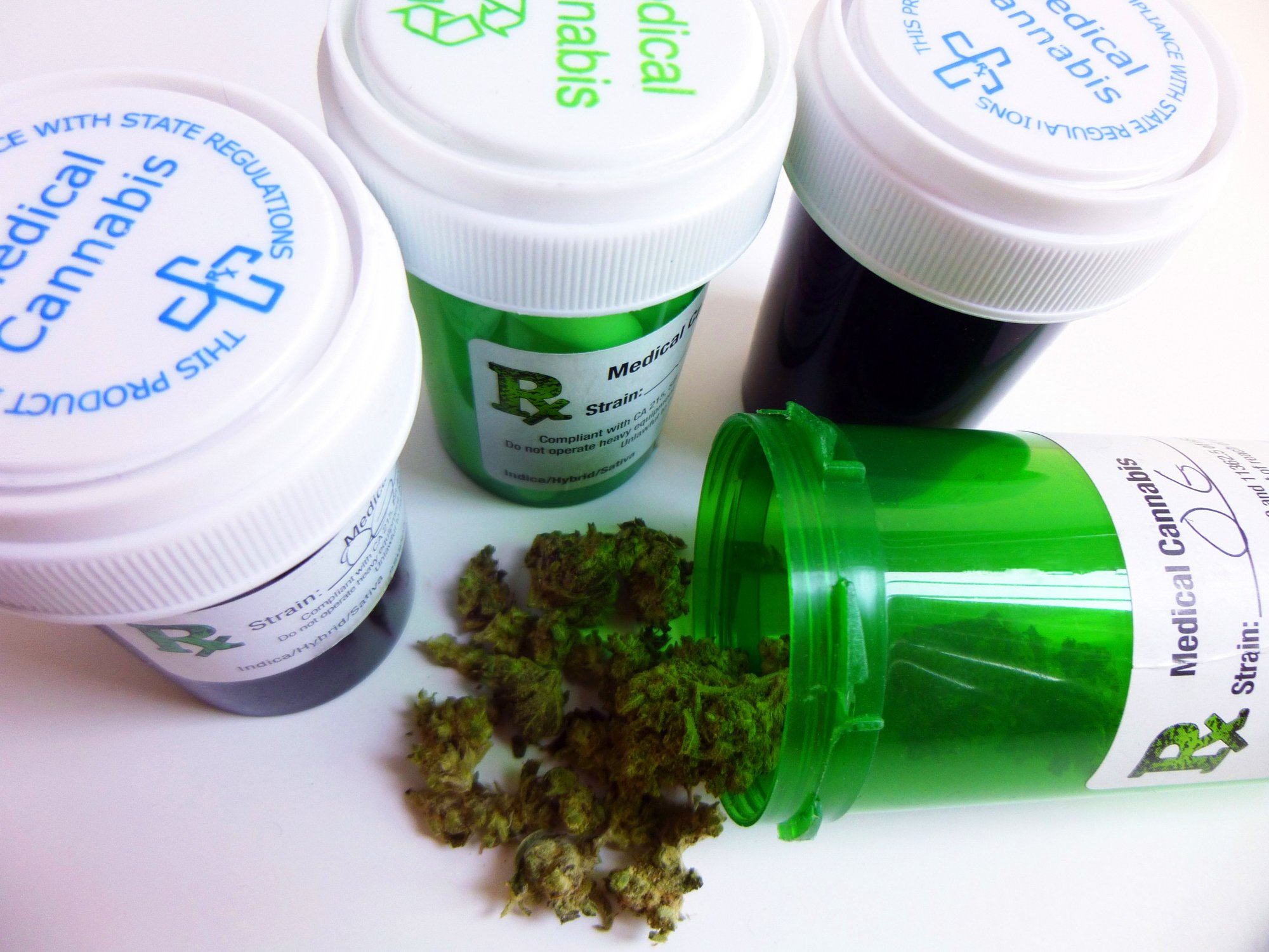 medical marijuana prescription bottles