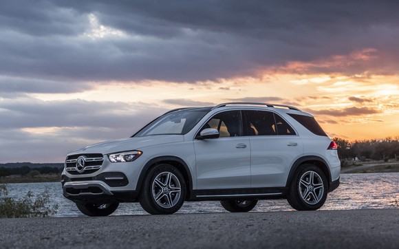 A 2019 Mercedes-Benz GLE, a midsize luxury crossover SUV.