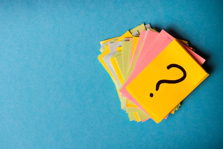 589 question mark cards
