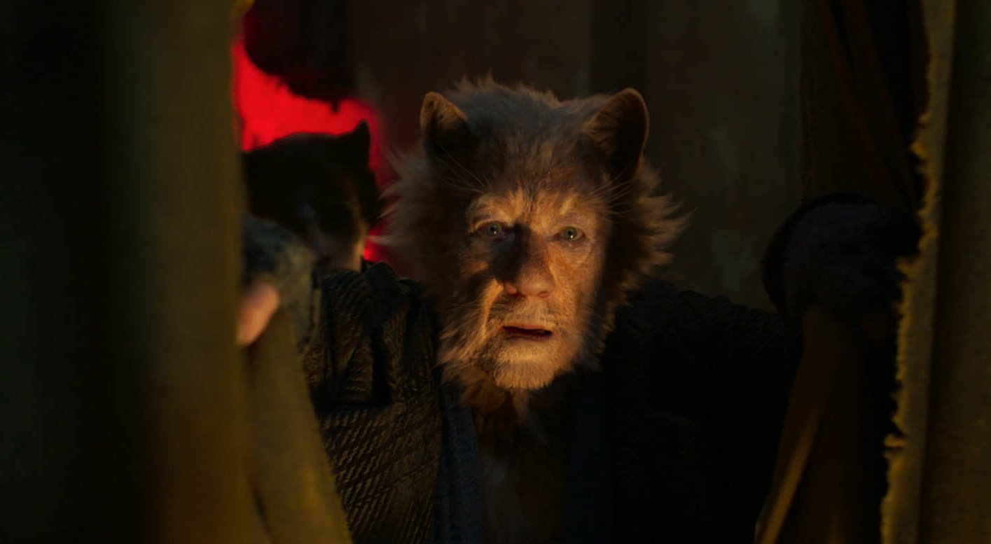 Sir Ian McKellen as Gus, the Theatrical Cat, from NBCUniversal's Cats.