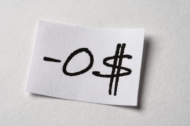 zero dollars