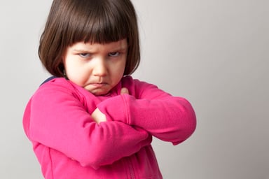 An angry child