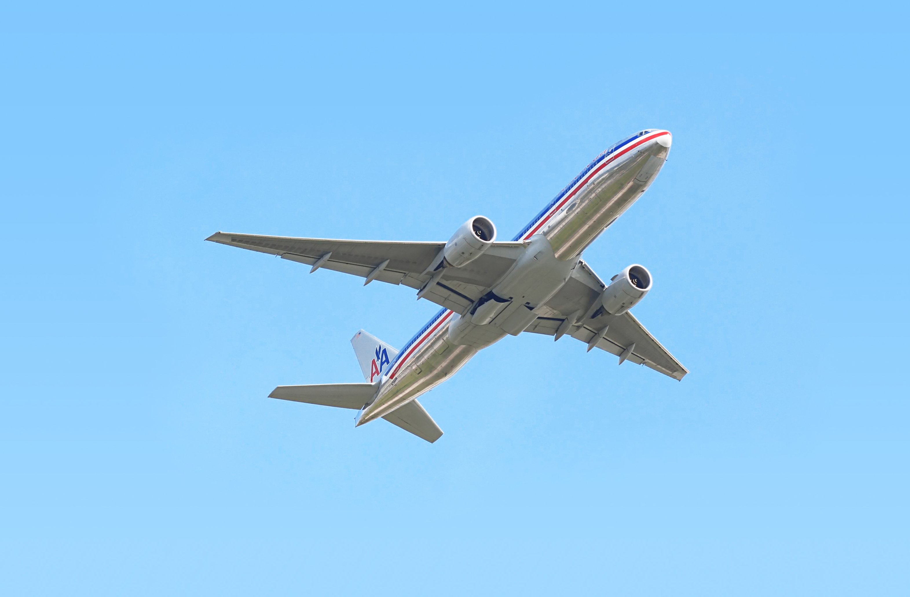 American Airlines aircraft in flight.