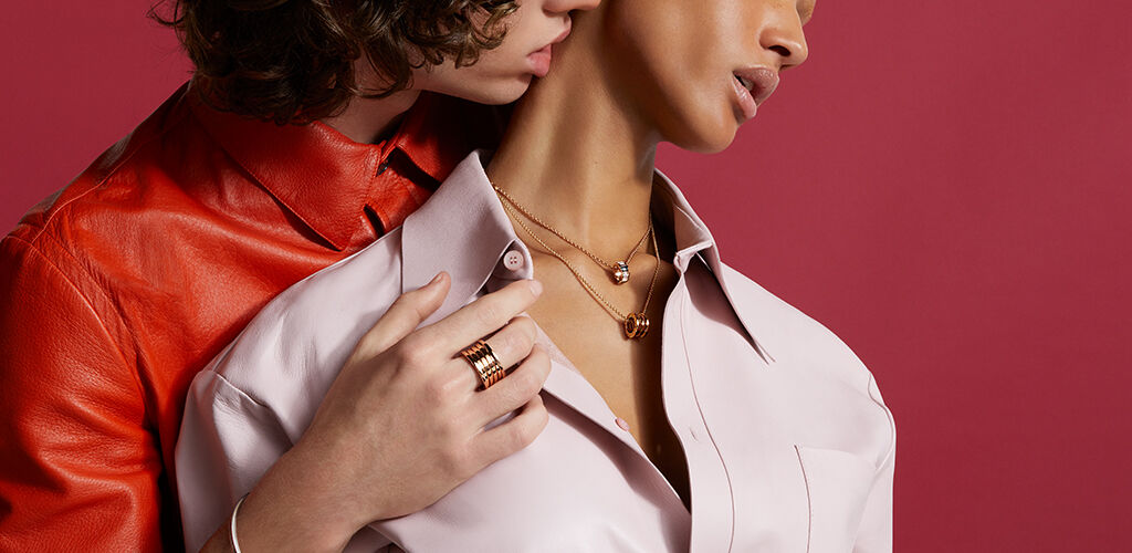 A Valentine's Day ad campaign for Bvlgari.