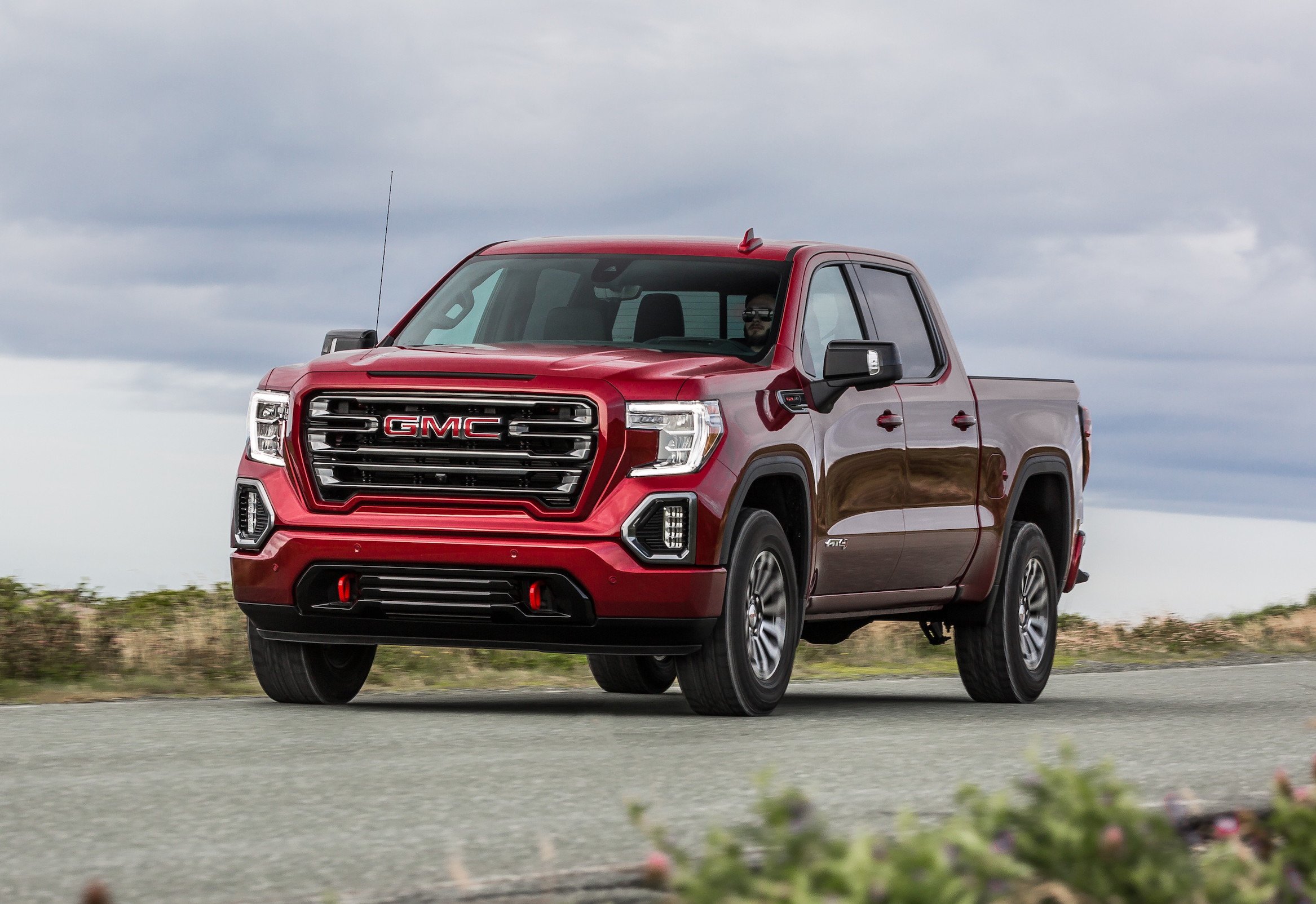 A 2020 GMC Sierra AT4 pickup truck.