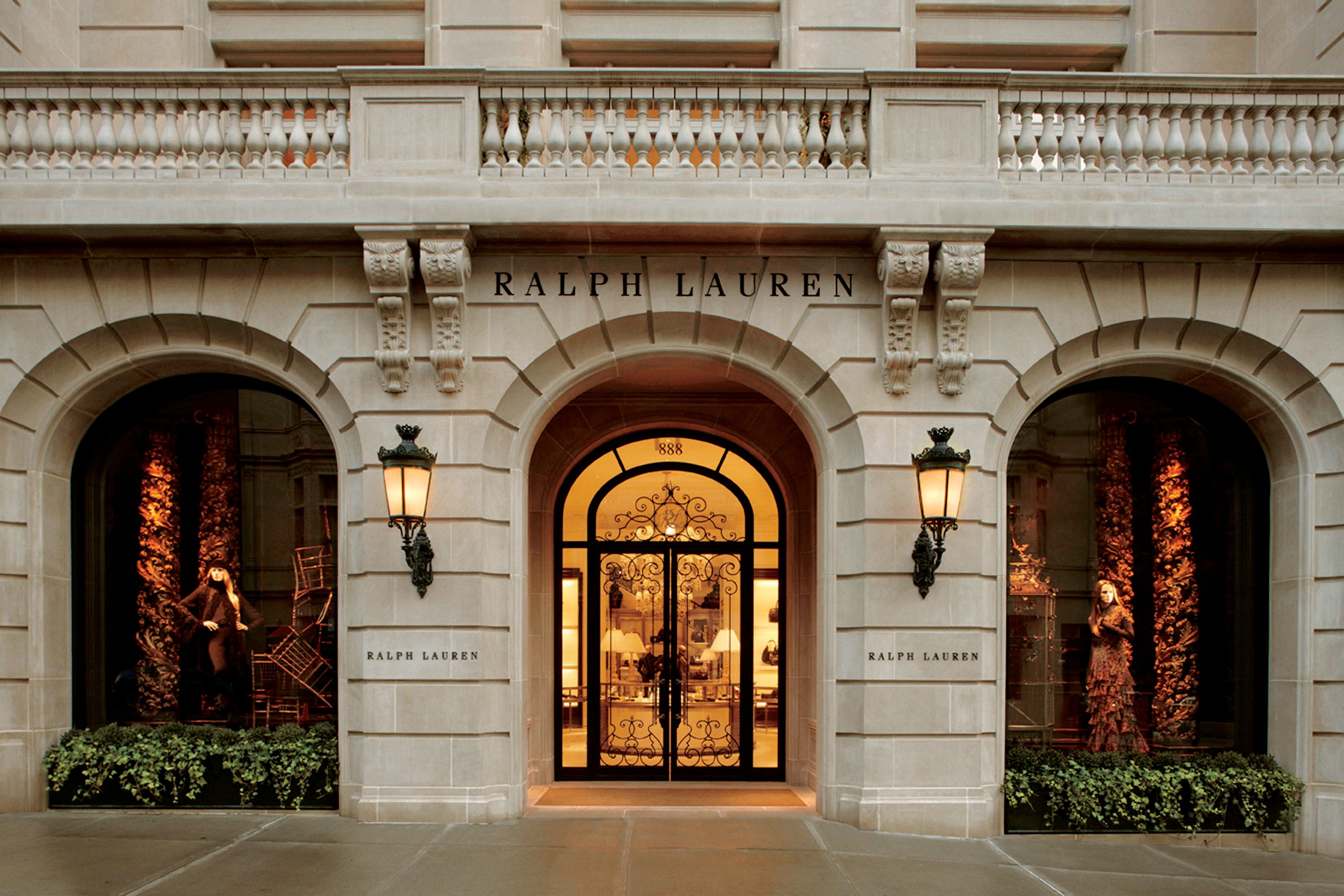 Ralph Lauren storefront at 888 Madison Avenue in New York