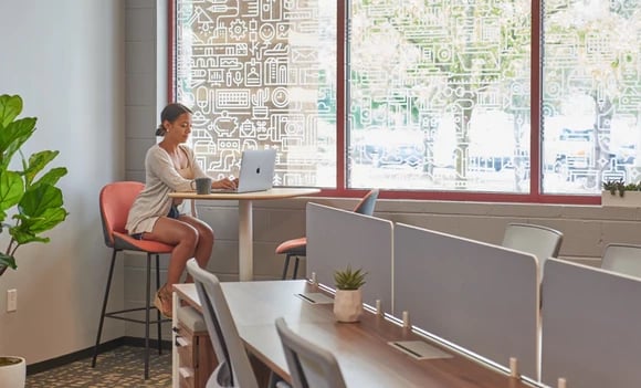 A Staples Connect co-working space.