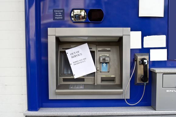 Note on ATM reads Out of Service