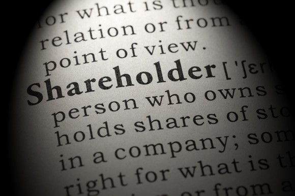 A dictionary definition of shareholder.