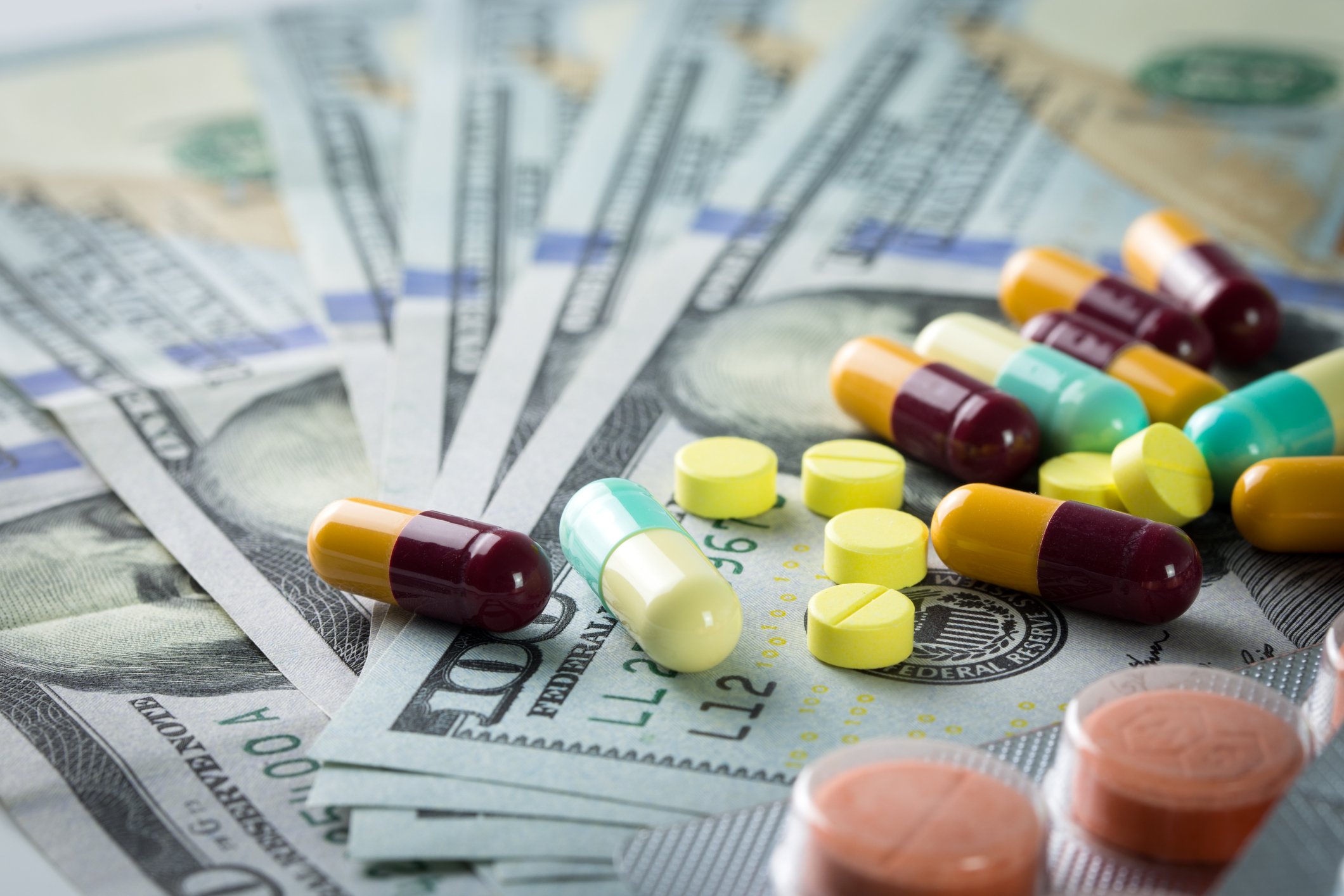 Medication on $100 bills
