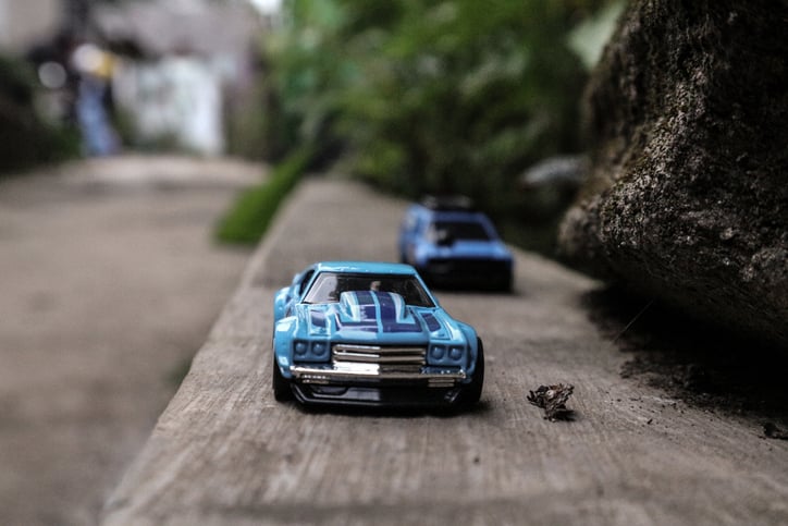 Tiny toy cars