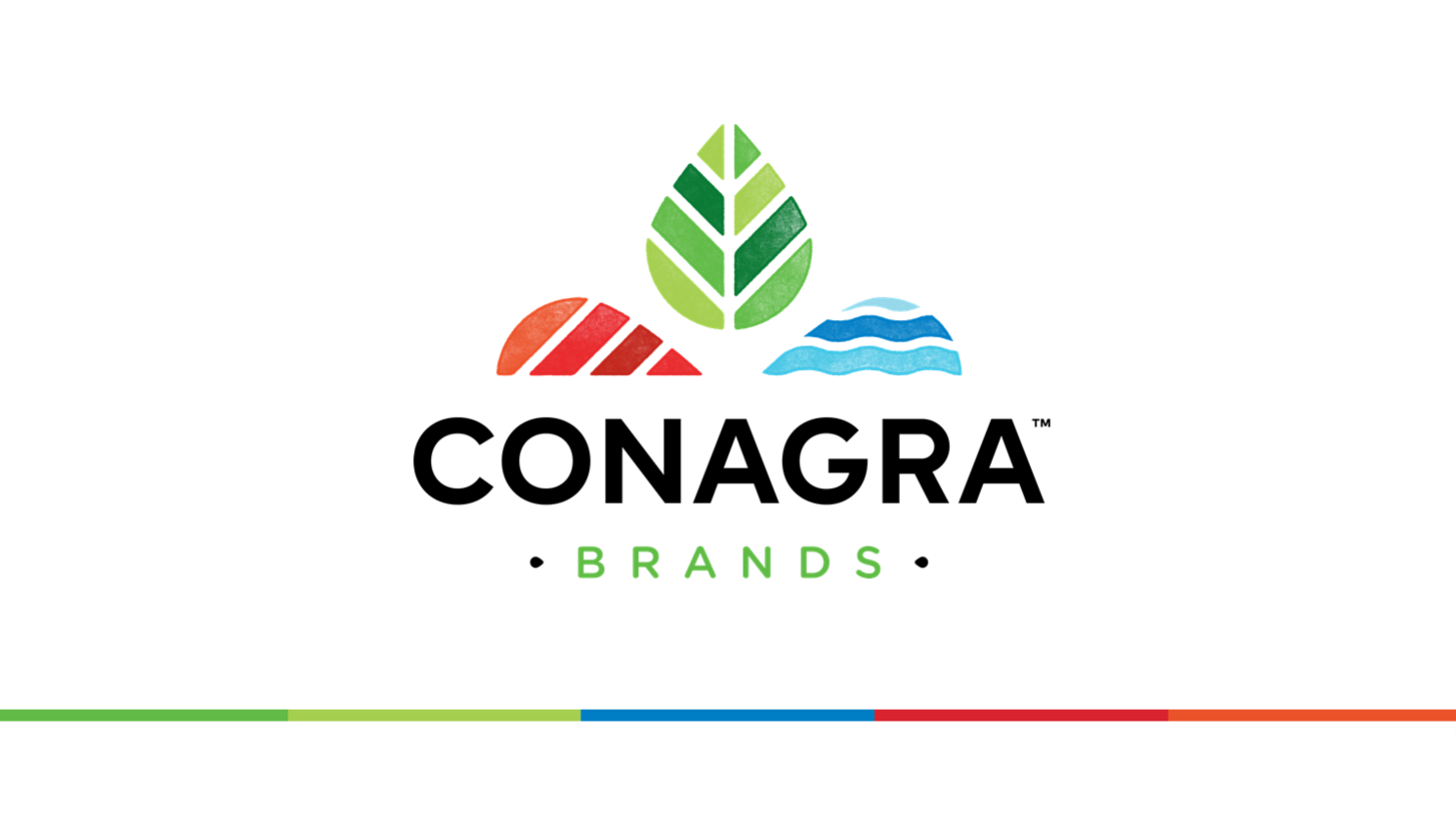 Conagra Brands' corporate logo in red, green, and blue.