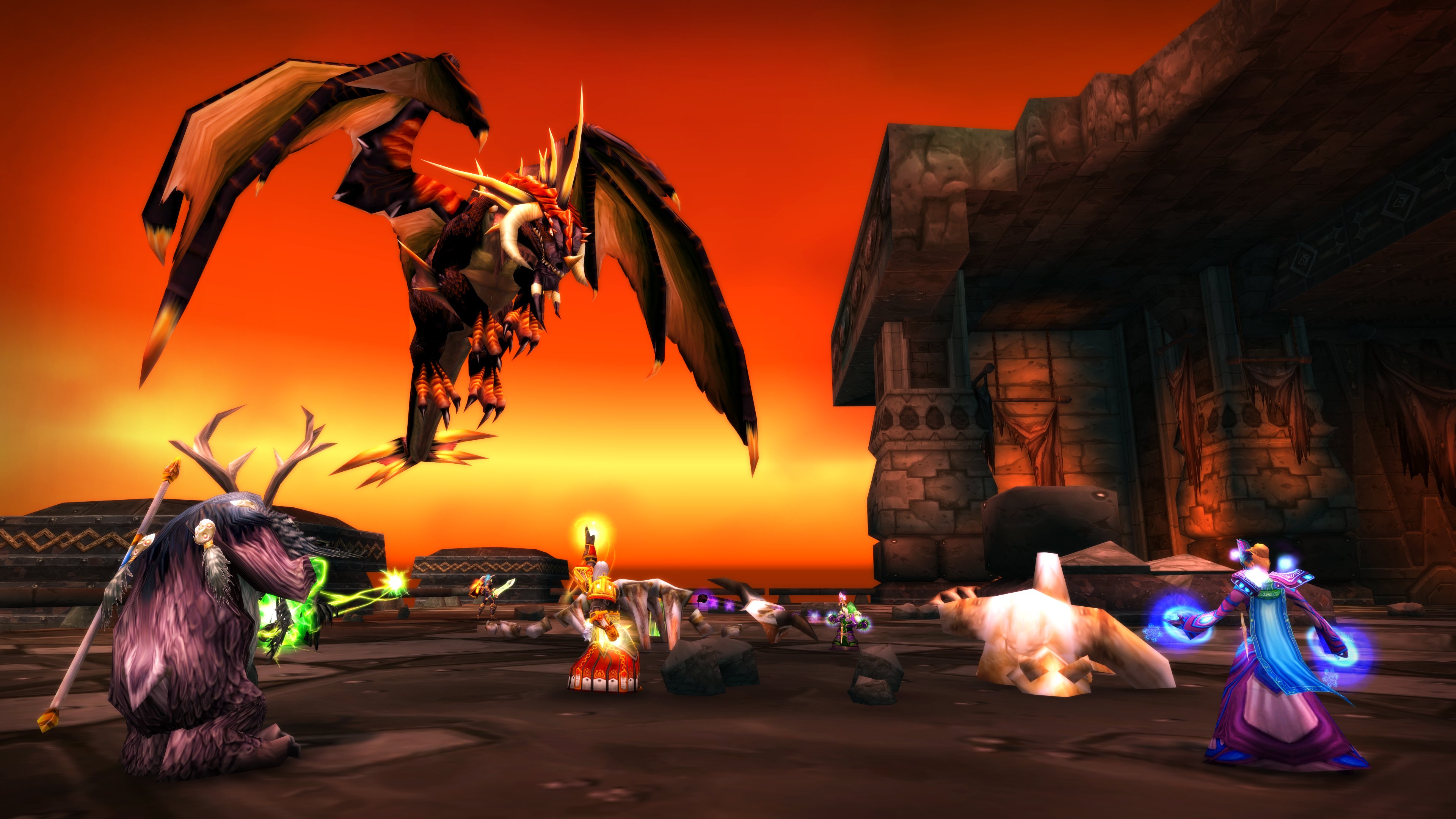 players attack Nefarian in World of Warcraft Classic
