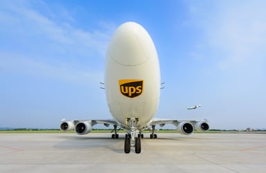 UPS logo cargo jet image source UPS