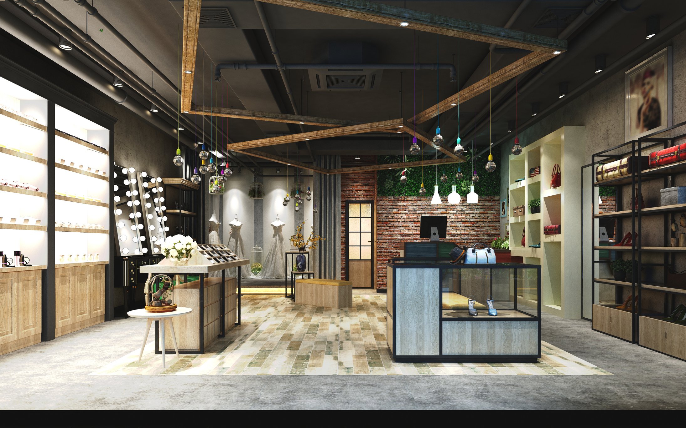 A furniture showroom