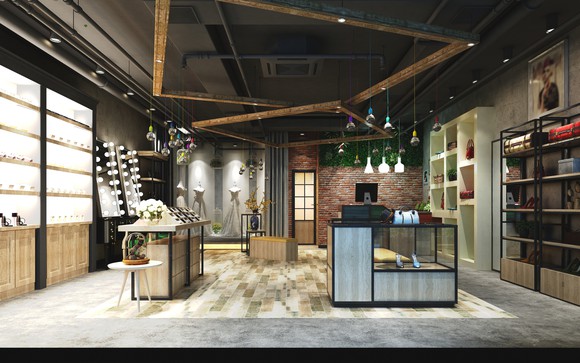 A furniture showroom