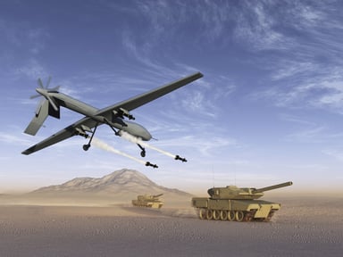 Drone attack