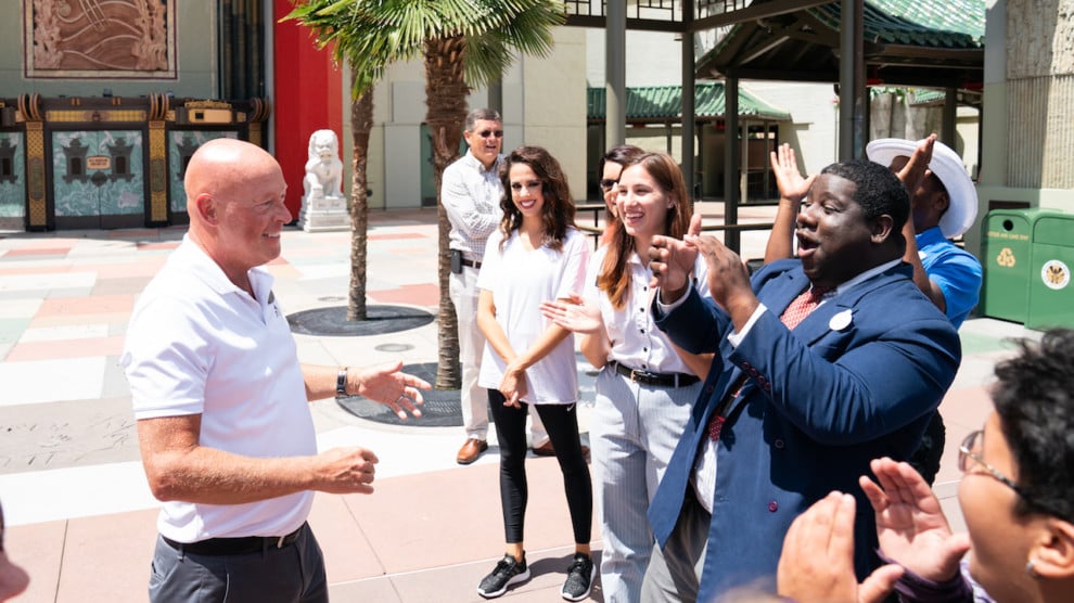 New Disney CEO Bob Chapek at Disney's Hollywood Studios.