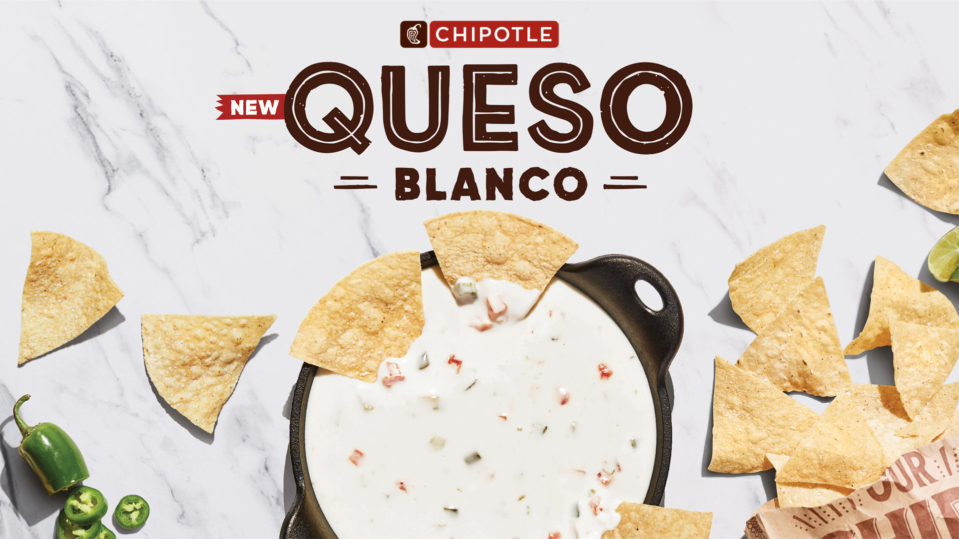 An ad for Chipotle's Queso Blanco.