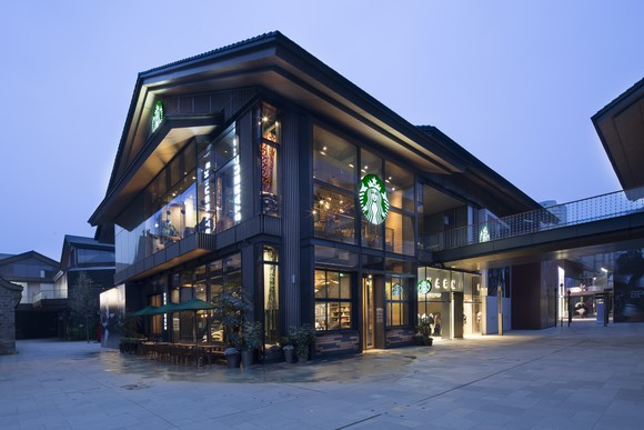 Starbucks Flagship Chengdu Taikoo Li Store in China.