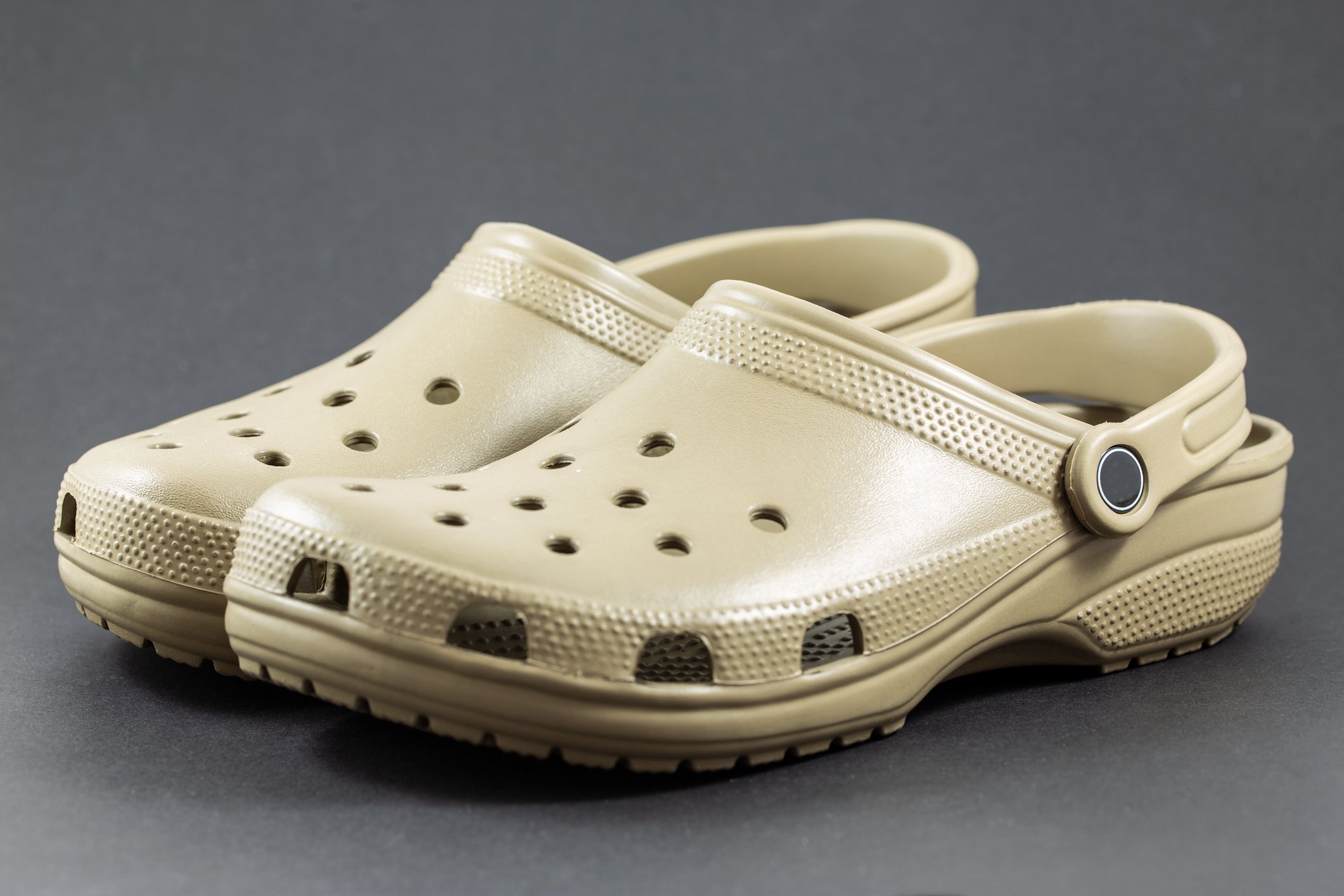 Photograph of a pair of foam clog shoes