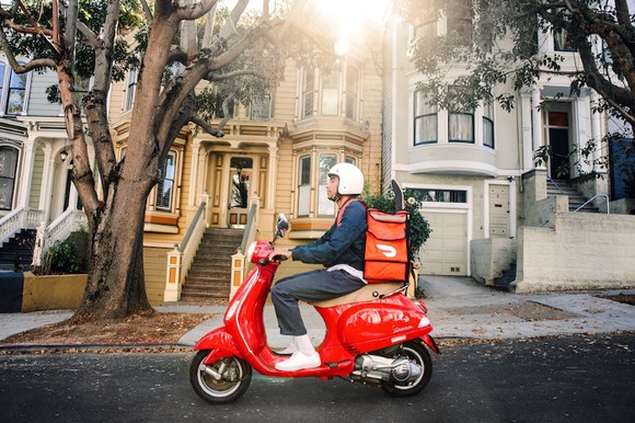 DoorDash delivery scooter