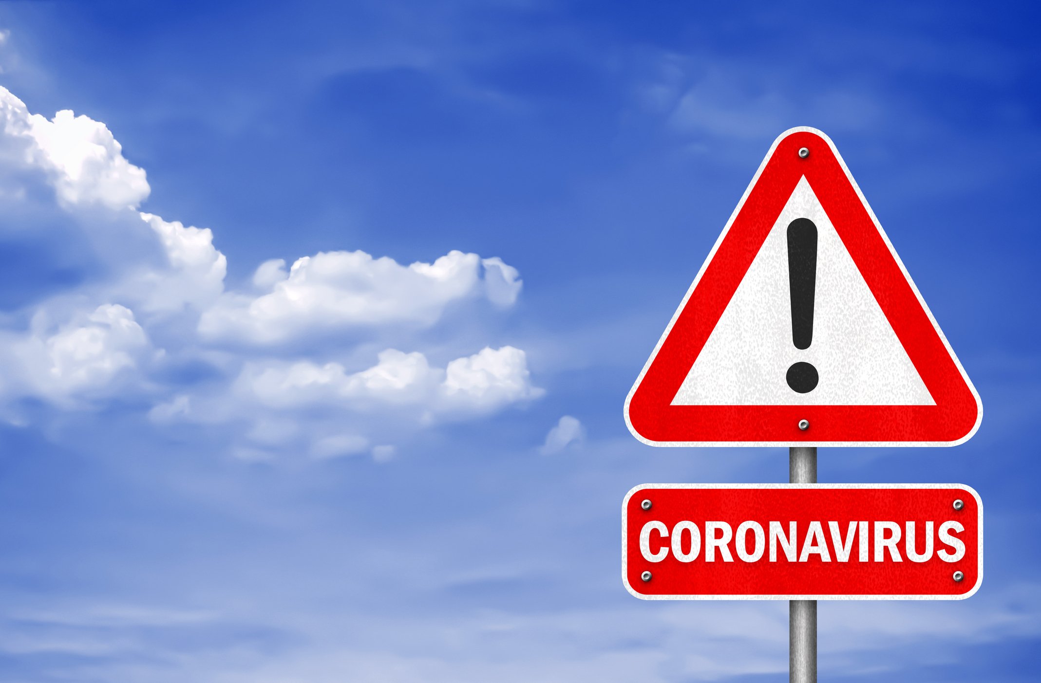 coronavirus warning sign