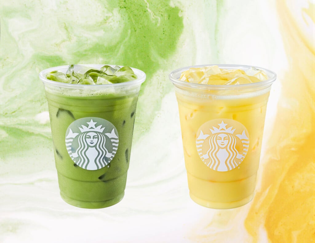 Two of Starbucks' new drinks.