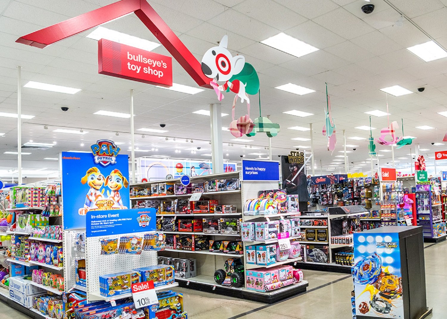 Target holiday setup.