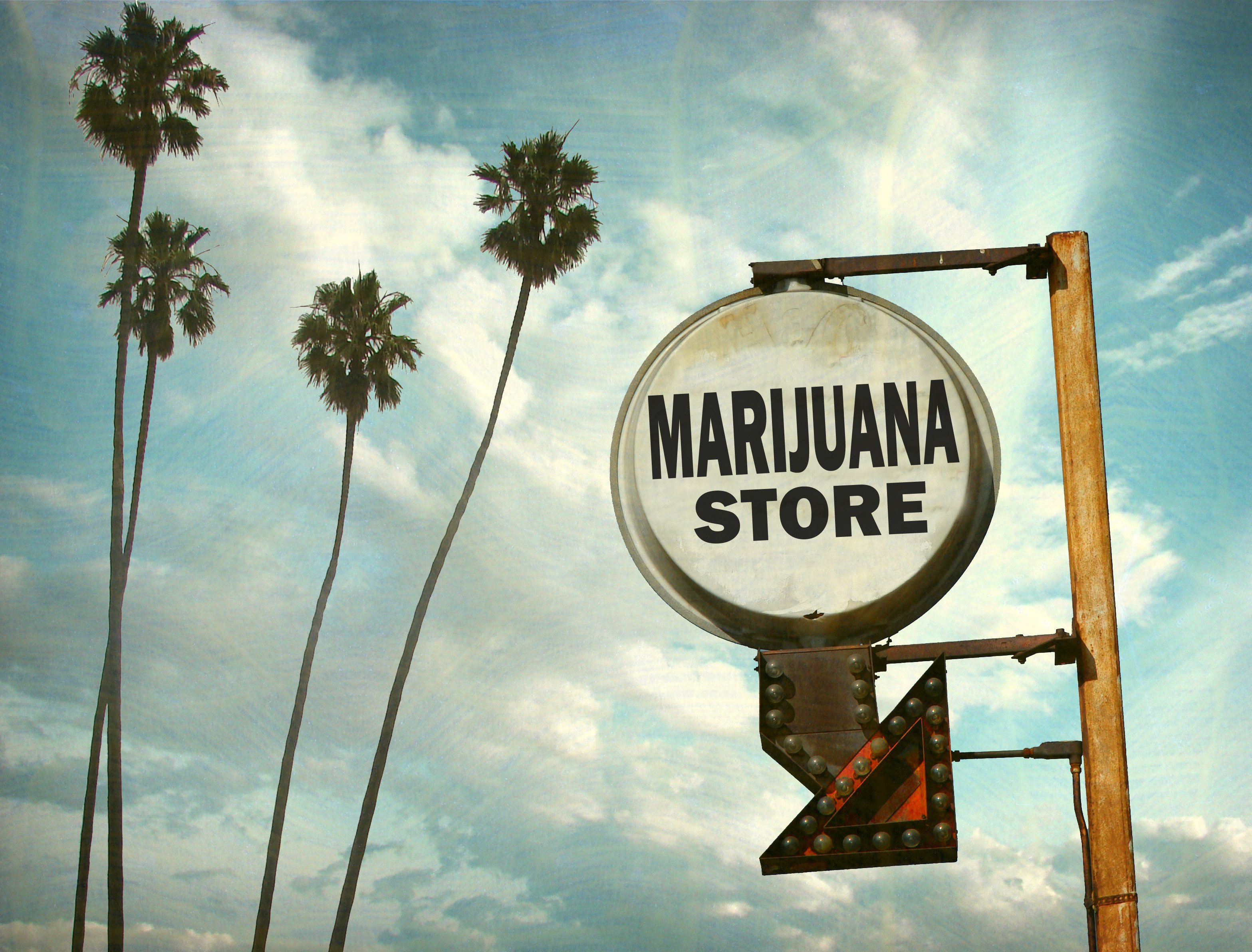 cannabis marijuana store sign