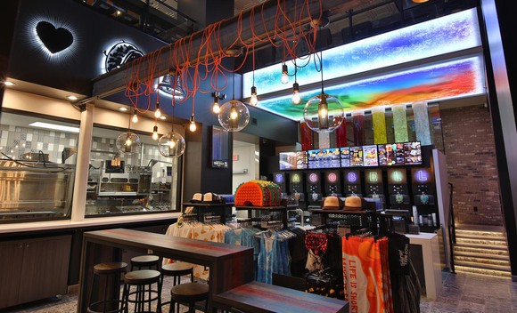 Interior of a Taco Bell Cantina
