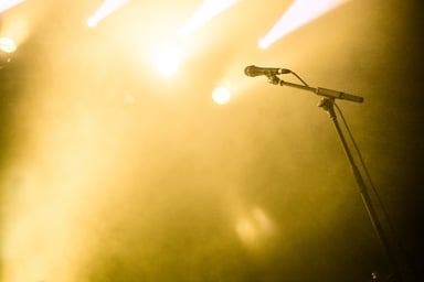 Microphone but no singer