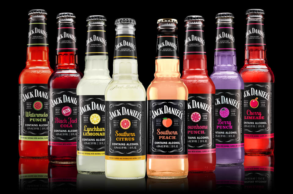 Bottles of Jack Daniel's Country Cocktails