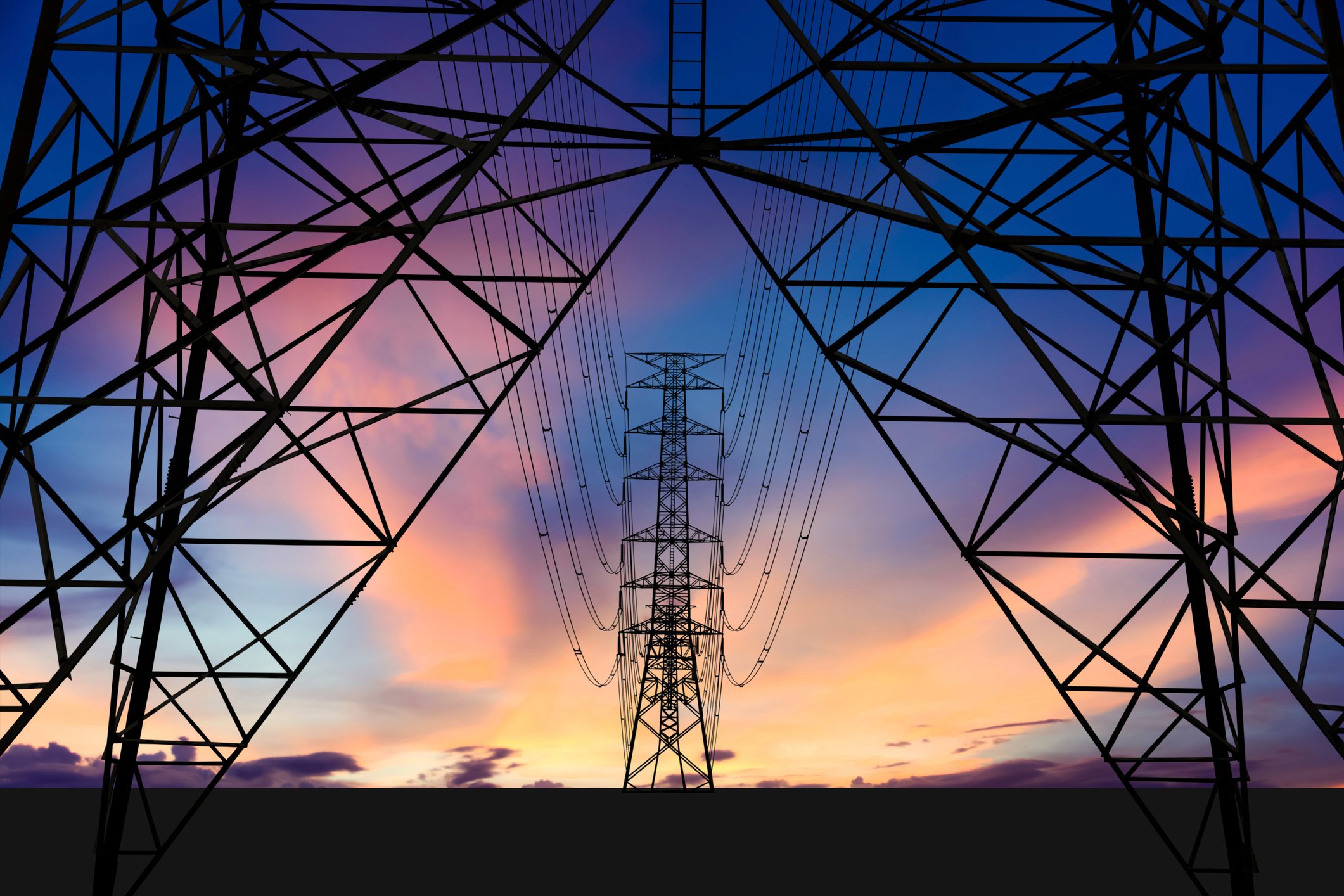 power utility transmision pole getty