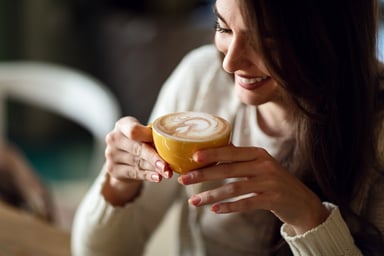Woman Drinking Coffee 2