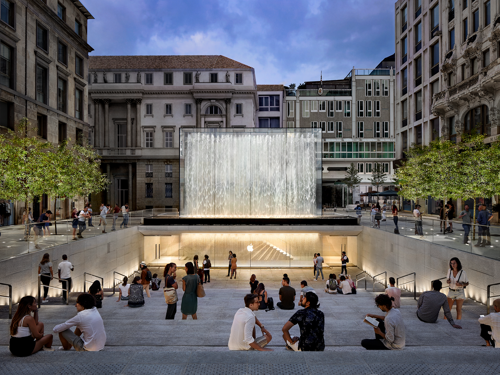 Apple Store Piazza Liberty Milan Italy.