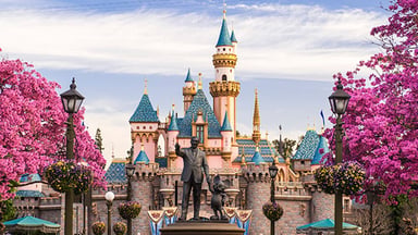 Disneyland Walt and Cinderellas Castle