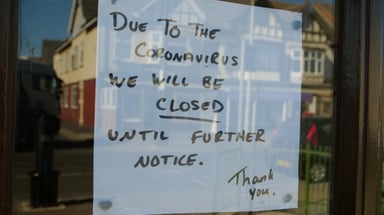 Business Closed Due to Coronavirus