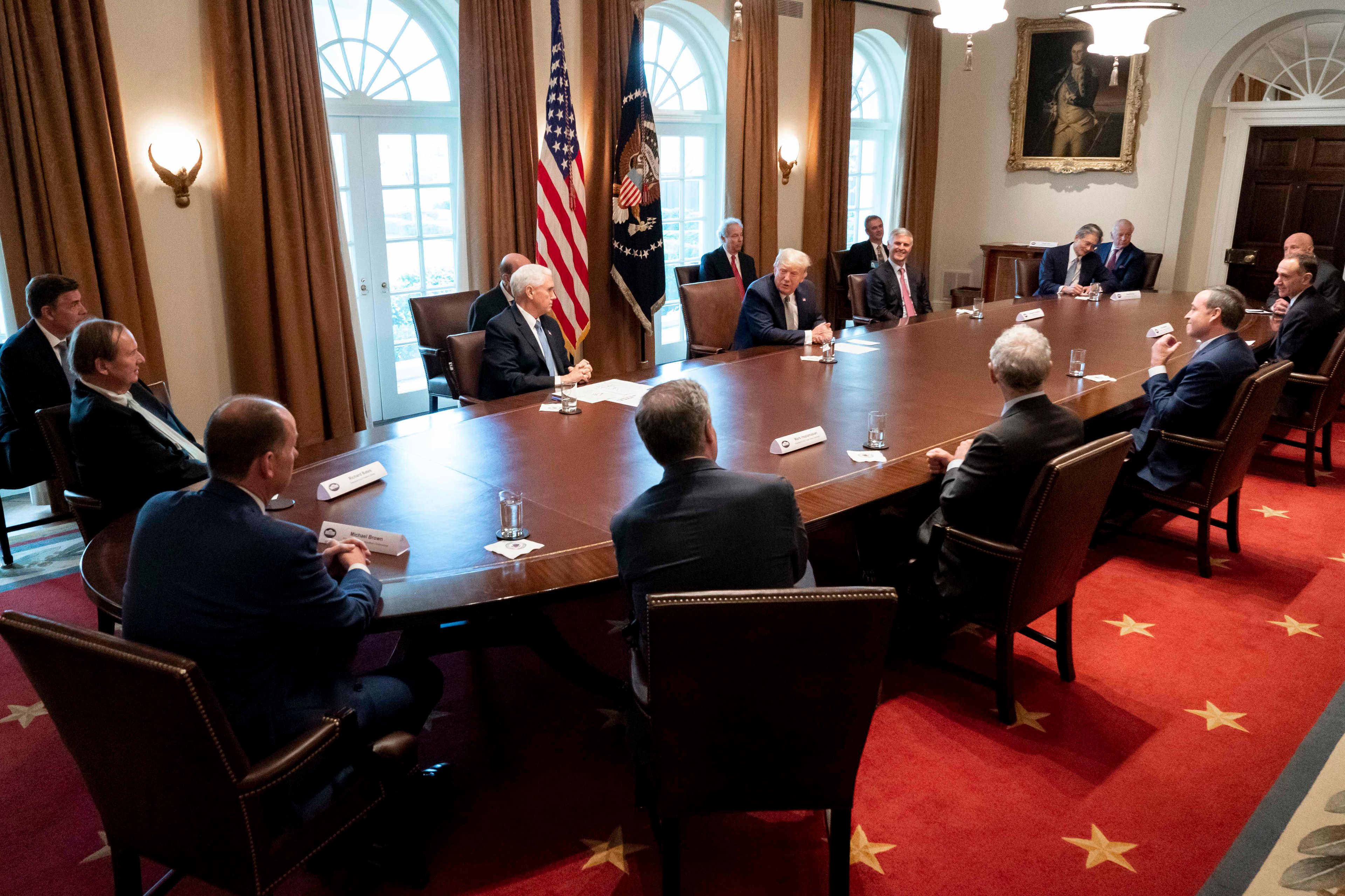 President Trump meeting with industry leaders about coronavirus