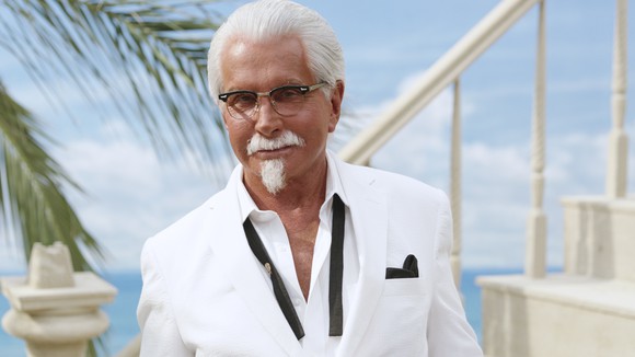 An actor portraying Col. Sanders.