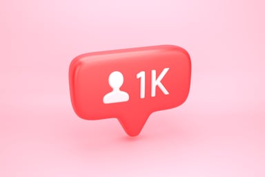1000 likes icon reads 1K