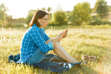 Audiobook Outdoors Concept