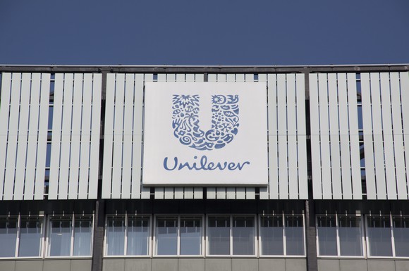 The exterior of a Unilever office building.