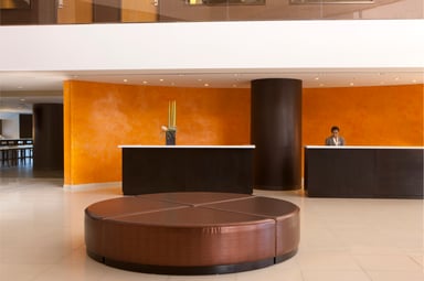 Hyatt Palm Springs lobby and front desk