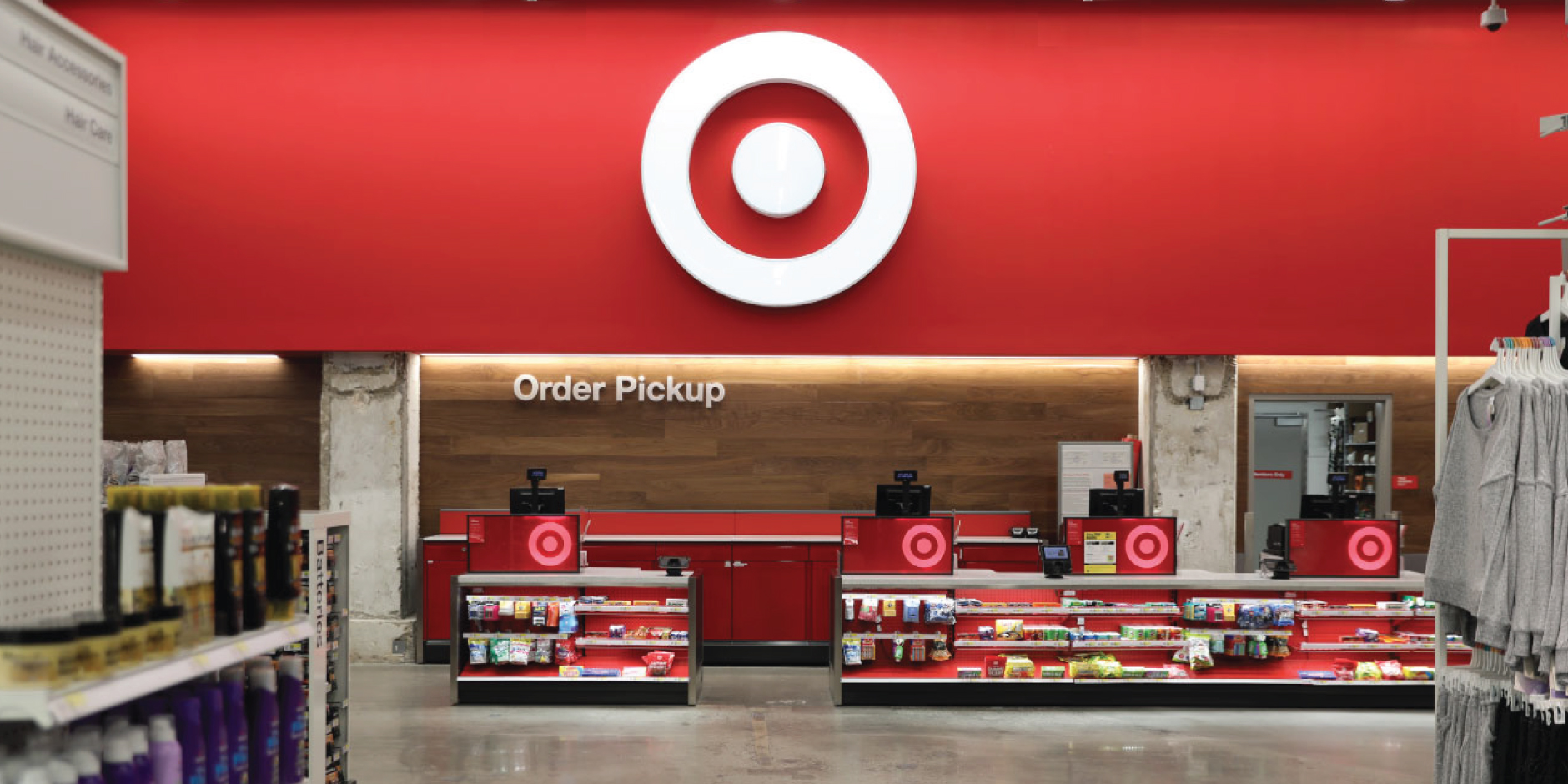 Interior of a Target store.