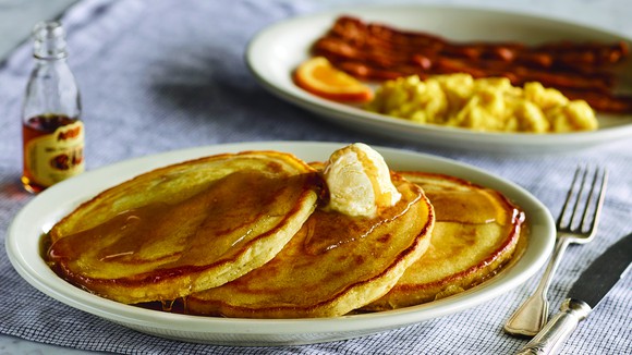 Pancake breakfast at Cracker Barrel.
