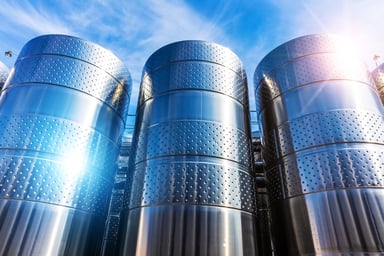 Large Tanks Outside